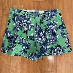J.Crew Pleated Floral Shorts